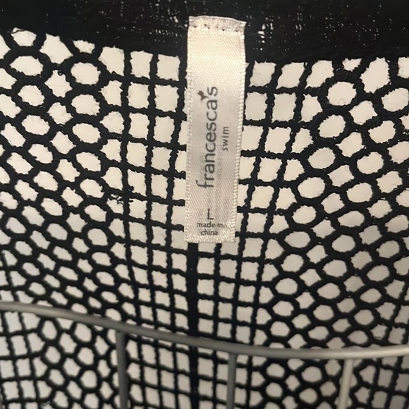 Francesca's Black Crochet Knit Swim Cover Up - Picture 6 of 6